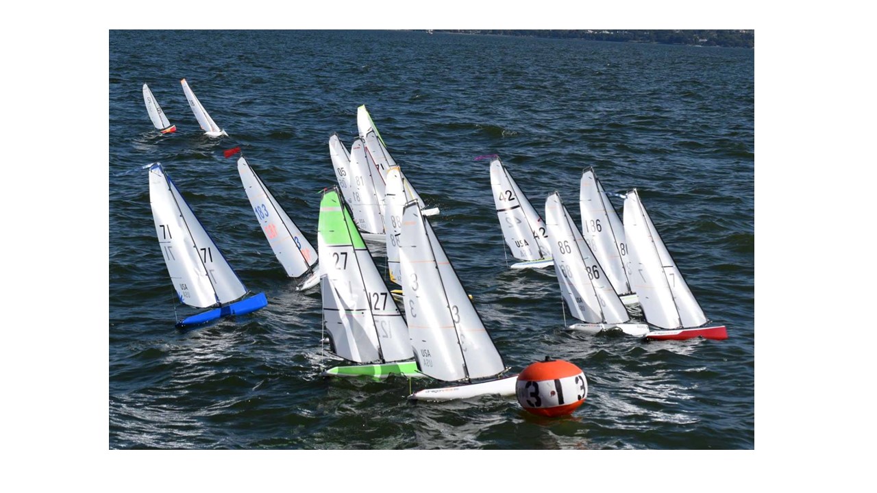 Radio Controlled Yacht Racing at Bough Beech Bough Beech Sailing Club